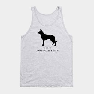 Australian Kelpie Black Silhouette Tank Top